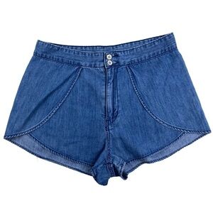 BDG Urban Outfitters Women’s Wrap Style Blue Denim Jean Shorts Sz‎ 4